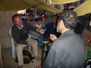 P1030993 Abu Faris talks, I listen. Benghazi May 2011