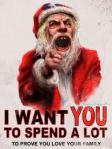 A recession-busting festive message from the man in red